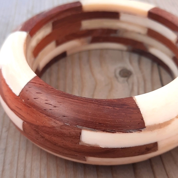 CHUNKY NATURAL TONE BANGEL - Picture 3 of 7